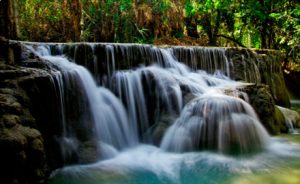 Jour 3. Luang Prabang Méditation à la cascade de Kuang Si. Visite de Laos Buffalo Farm, du Musée du Palais Royal et promenade autour de la ville avec Francis Engelmann, expert de l’UNESCO. Promenade vers Wat Xieng Thong.